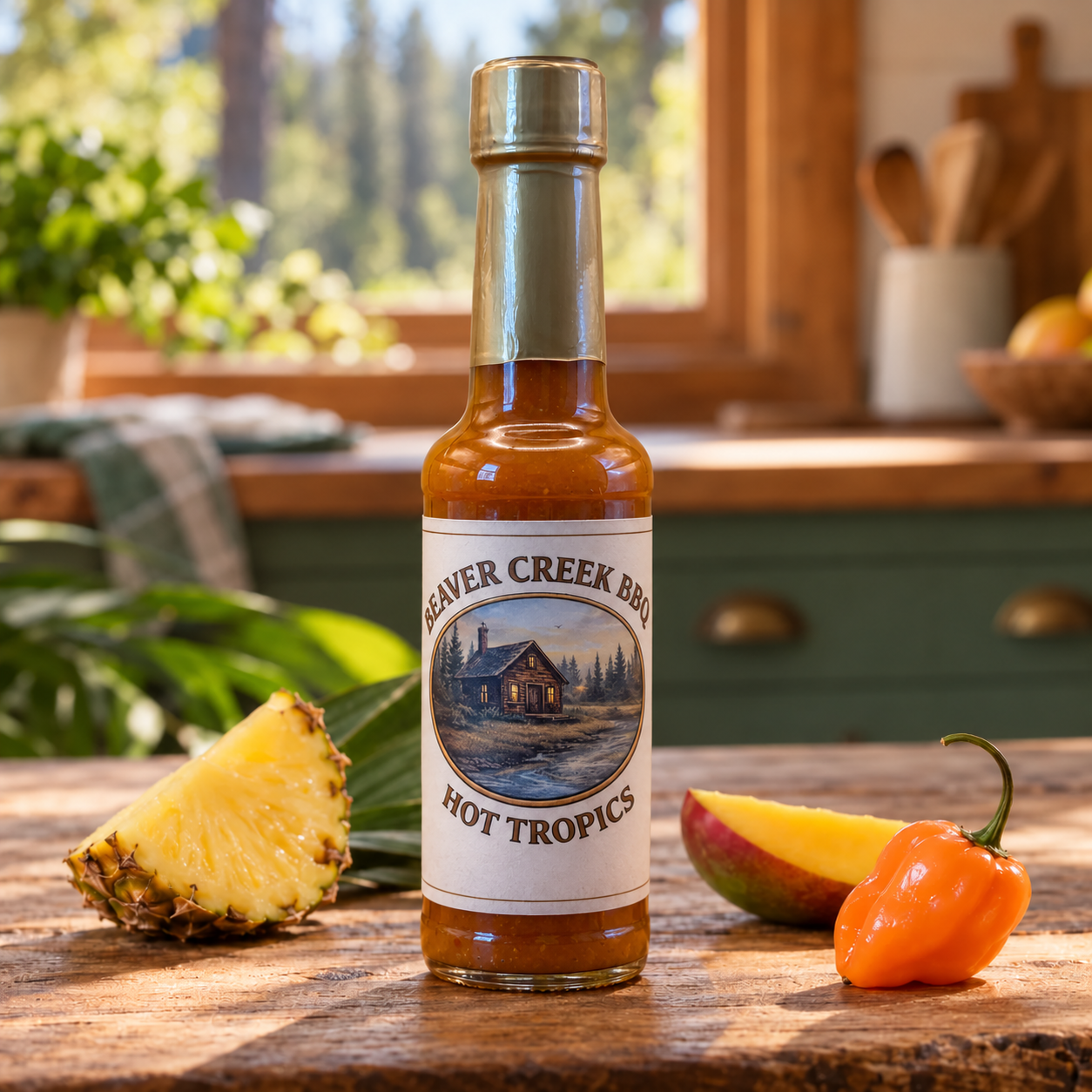 Beaver Creek product photograph for Hot Tropics pineapple mango habanero sauce