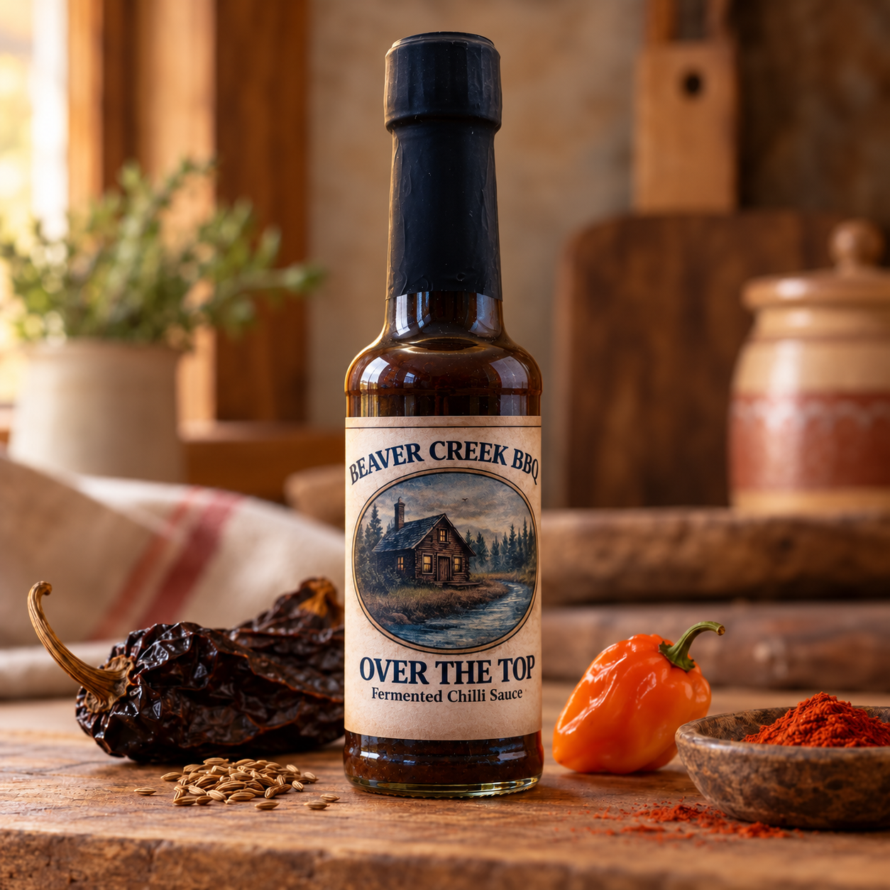 Beaver Creek product photograph for Over the Top fermented chilli sauce