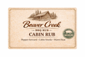 Cabin Rub beef BBQ seasoning pouch by Beaver Creek BBQ